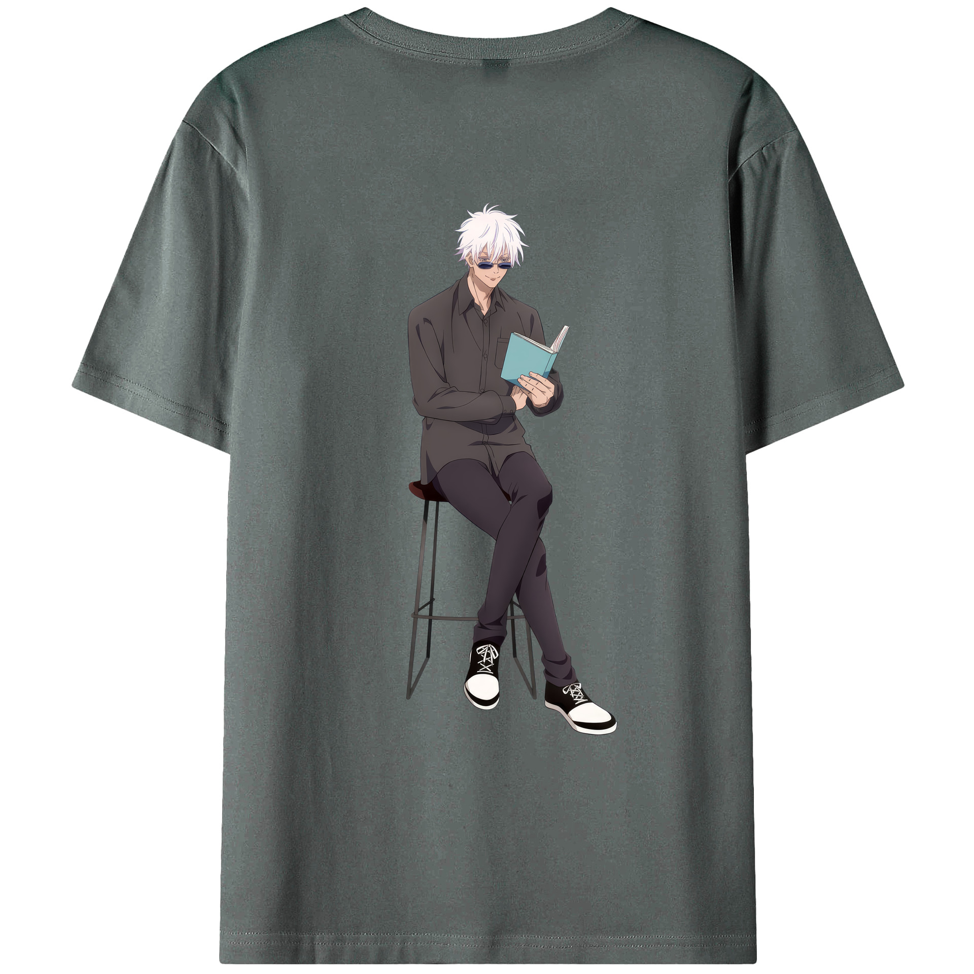 （画像用） 呪術廻戦 Jujutsu Kaisen 綿100％ メンズ半袖Tシャツ（バックプリント） 通気性
